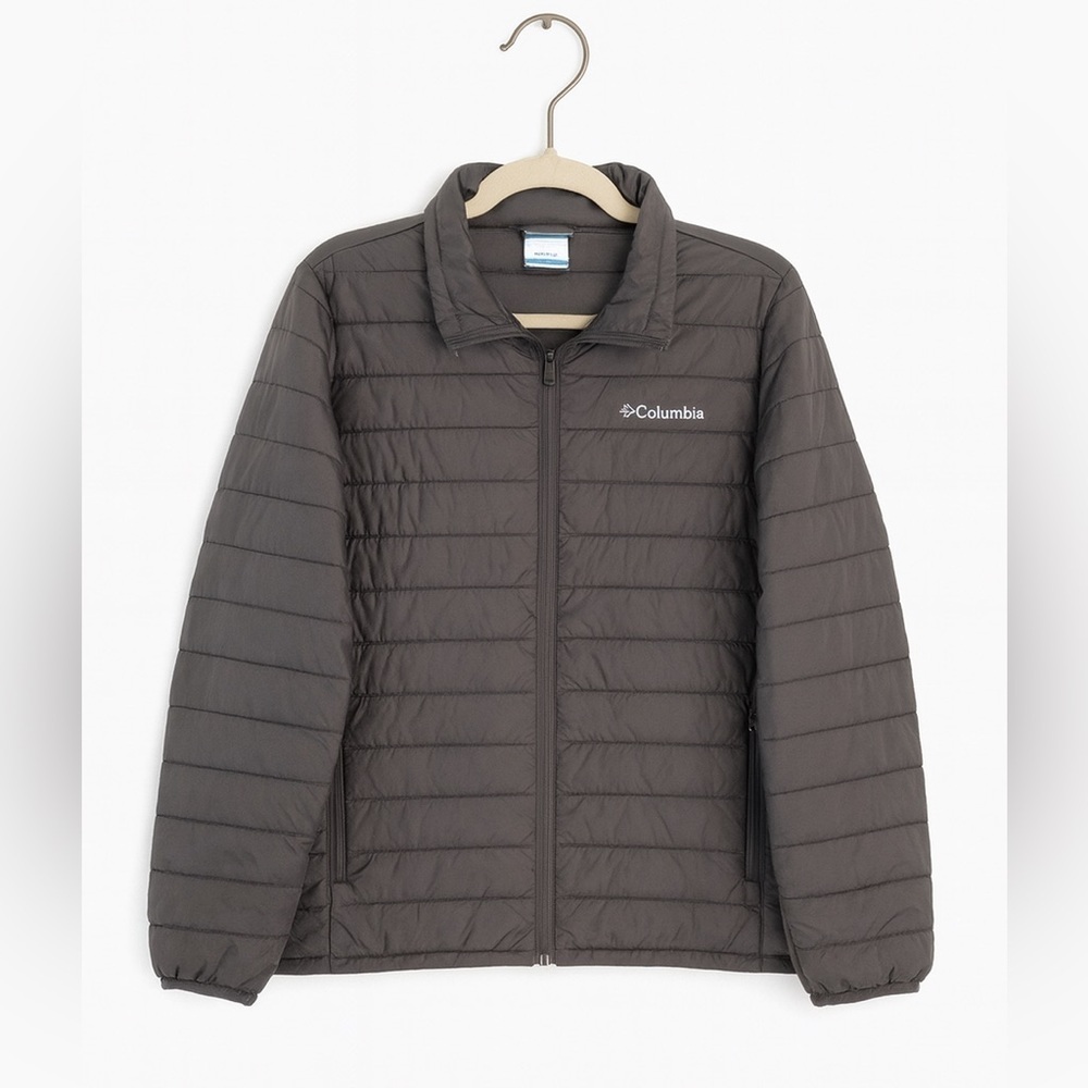 Columbia Women’s Gray Lightweight Puffer Jacket | Size M | Winter Outdoor Ski Sn
